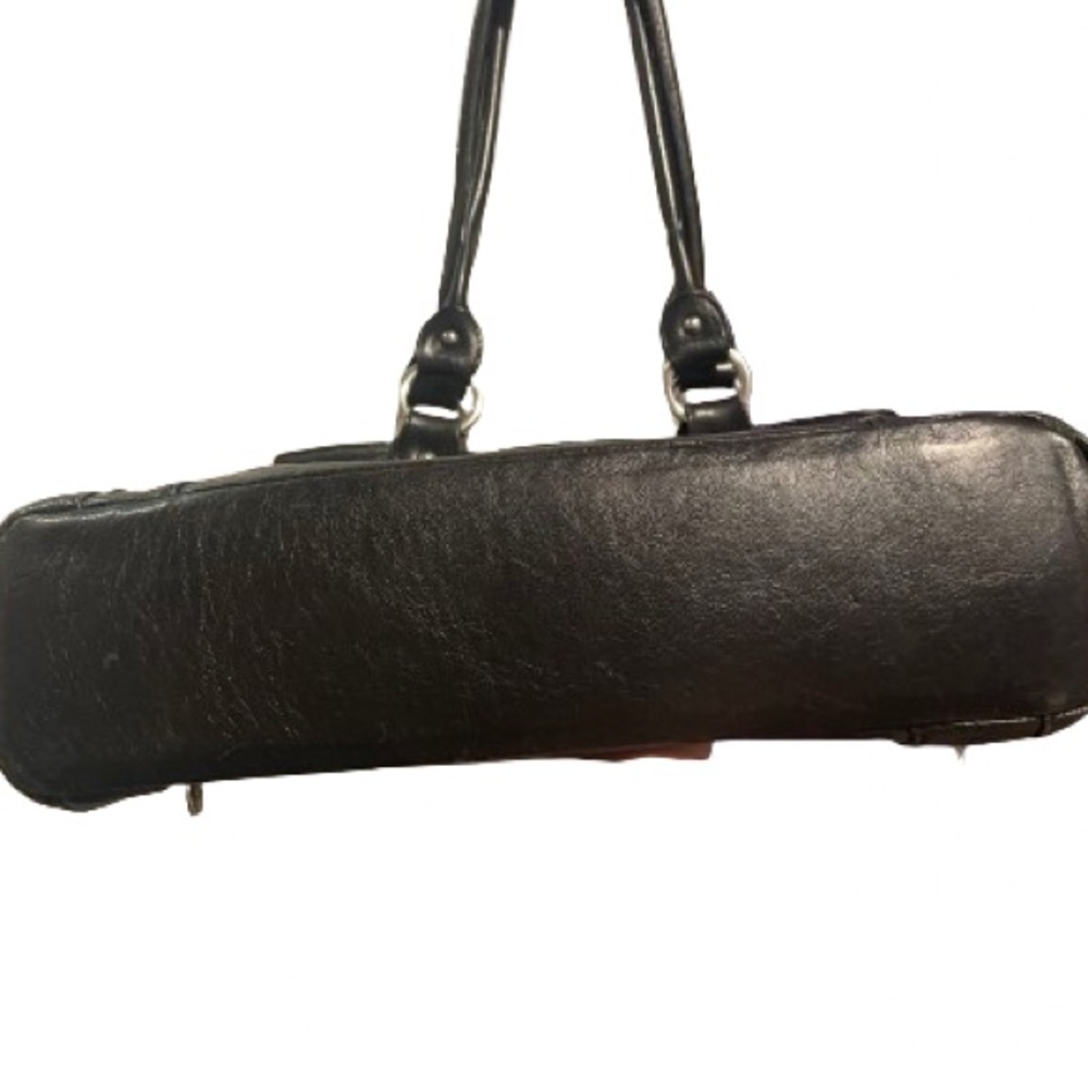 Valentina Black Leather Tote Bag - Picture 6 of 8